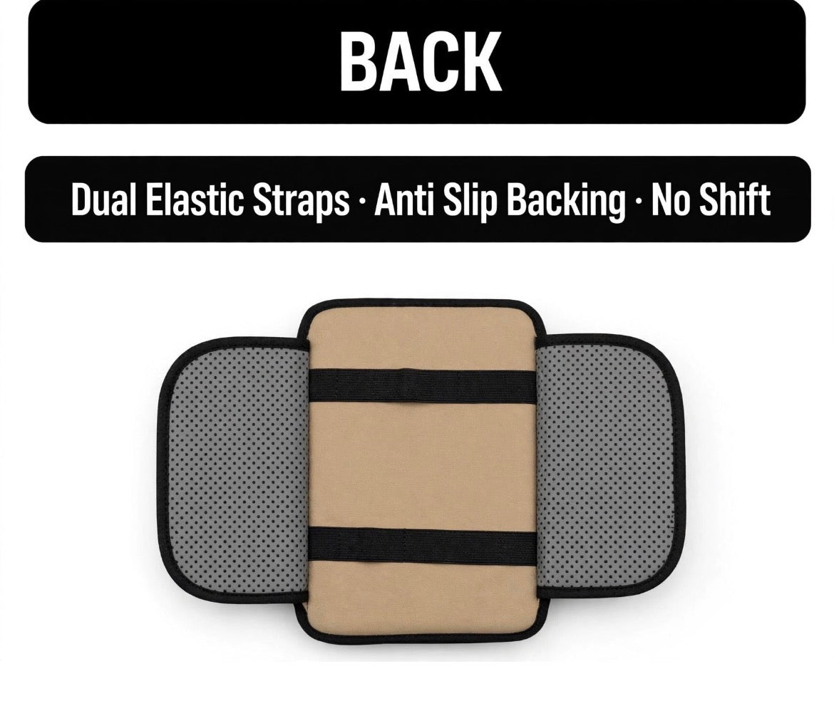 PU Leather Car Armrest Pad – Universal Fit Center Console Cushion