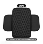 PU Leather Car Armrest Pad – Universal Fit Center Console Cushion