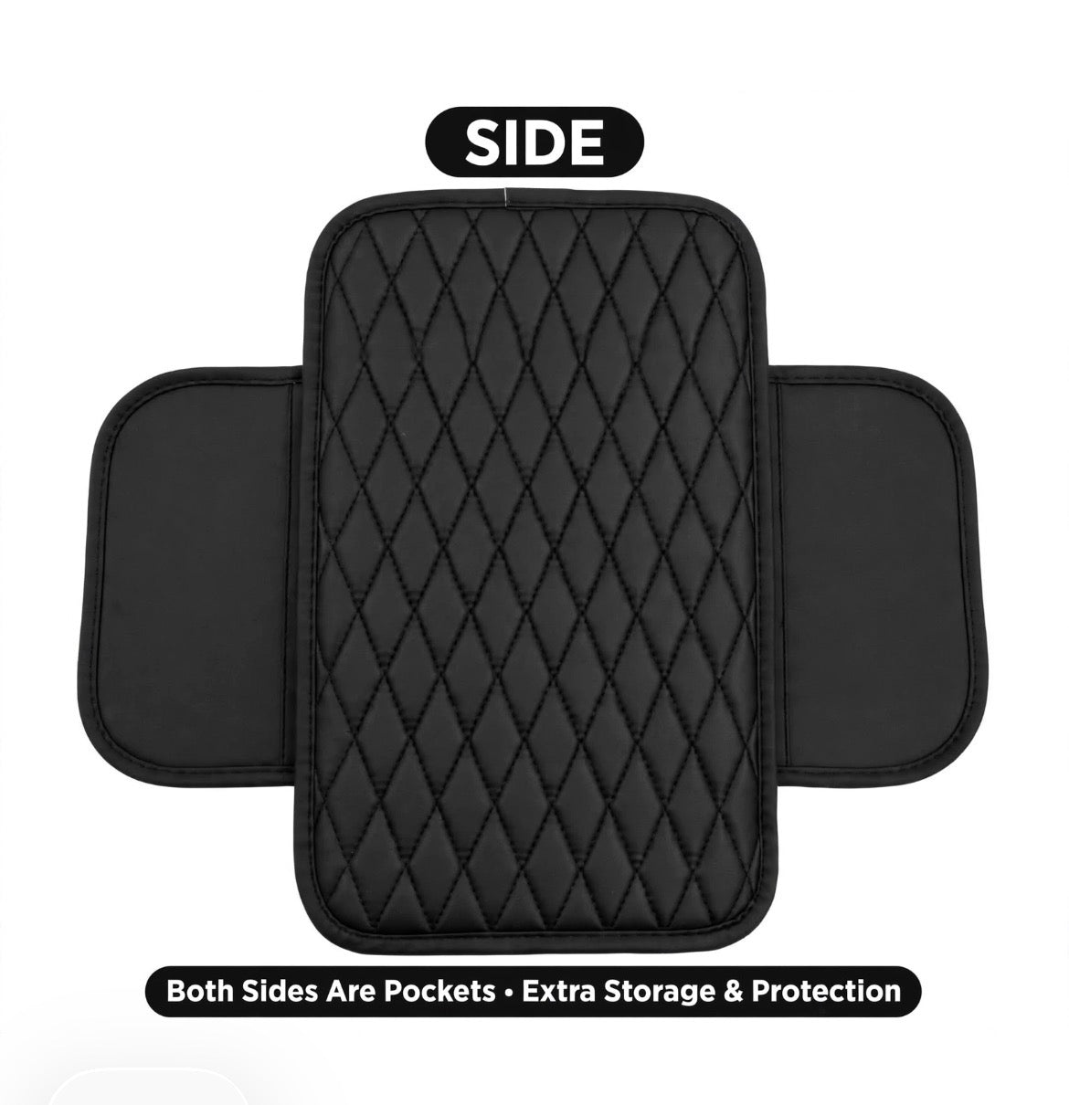 PU Leather Car Armrest Pad – Universal Fit Center Console Cushion
