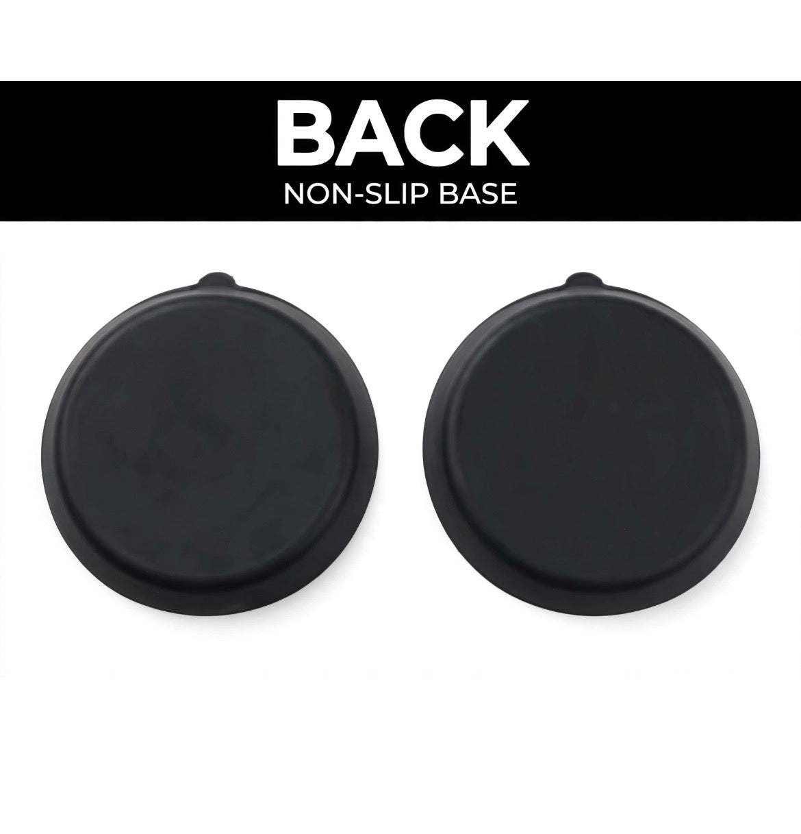 Black Silicone Car Cup Holder Coasters – Set of 2