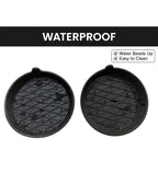 Black Silicone Car Cup Holder Coasters – Set of 2