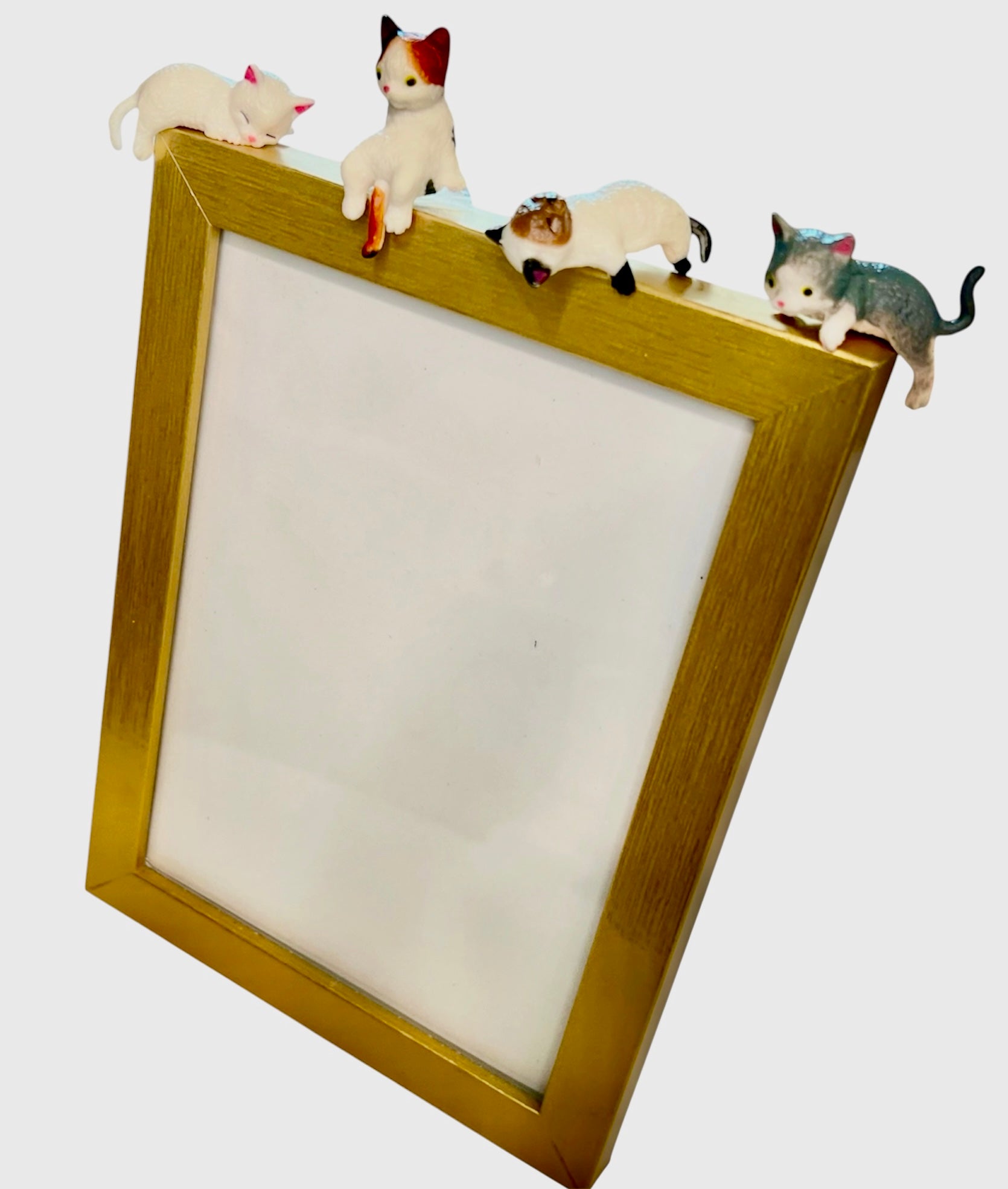 Mini Cat Figurines Set of 4 | Car Dash & Desk Decor | Kawaii Gift